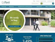 Tablet Screenshot of onpointcu.com